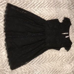 Black lace dress